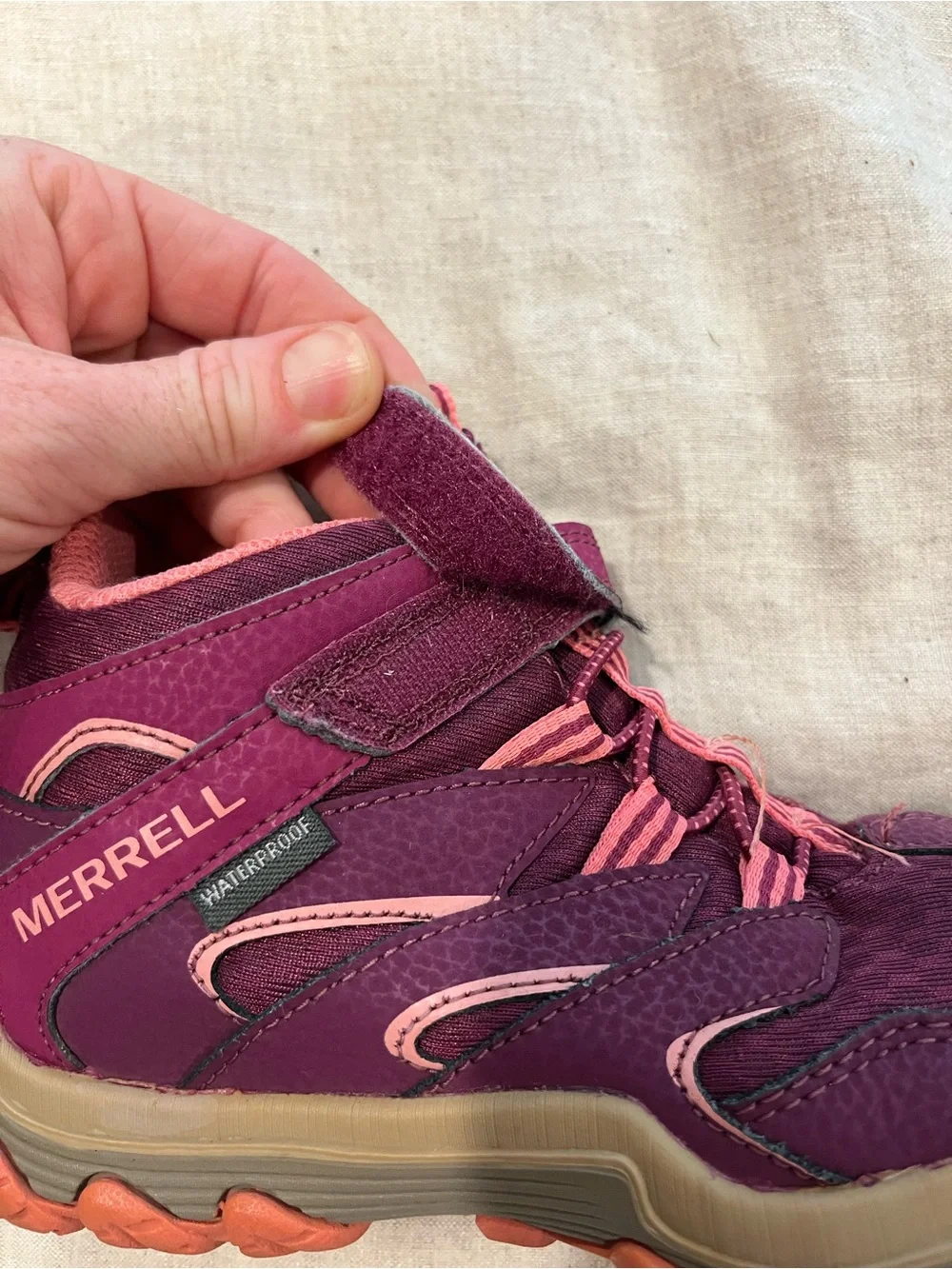 Merrell Kids Waterproof Active Sneakers - Magenta Pink